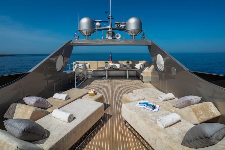 Luxury Yacht, Luxury Yacht Deck, Luxury Yacht Greece
