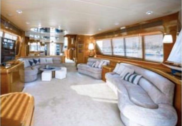 yacht salon, luxury yacht