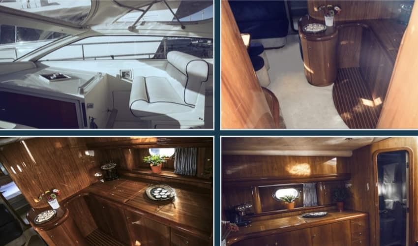 Motor yacht spaces, Motor yacht interior