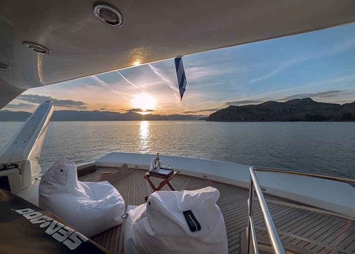 luxury yacht Athens, relaxing, Athens yacht charter