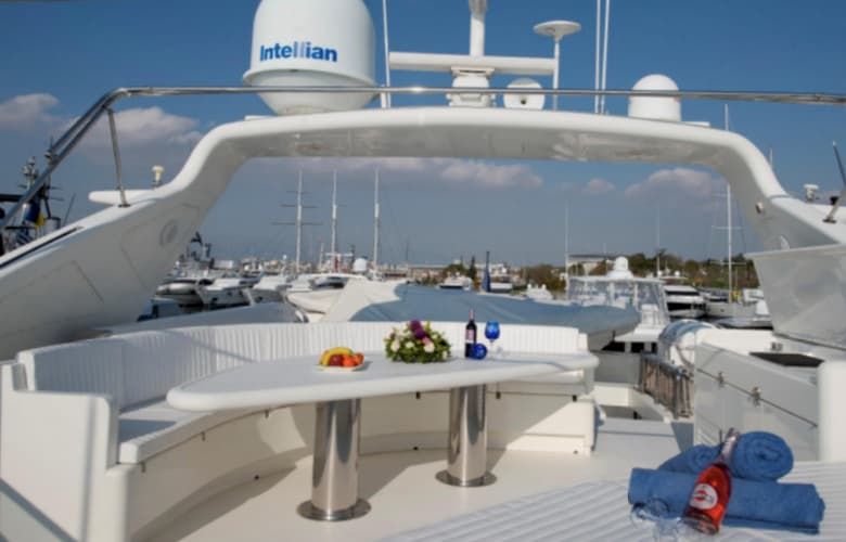 yacht deck, yacht charter Greece, luxury yacht