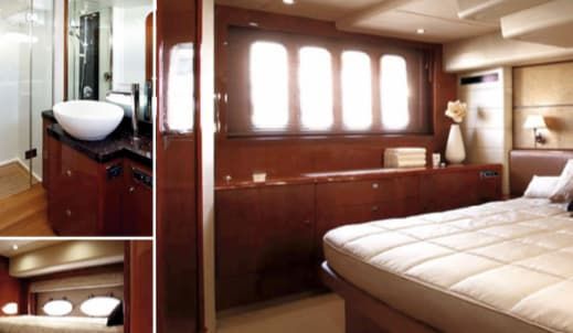 yacht accommodation, yacht Mykonos, yacht suites