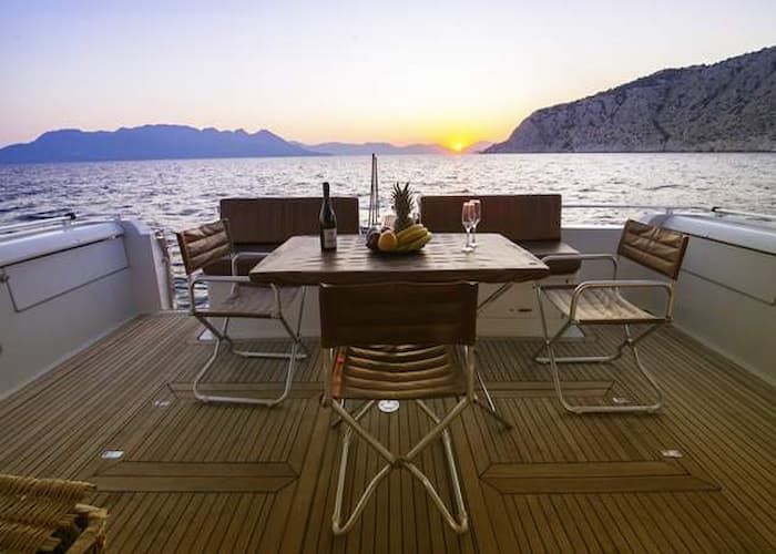 Fine Dining, yacht dining, yacht Mykonos