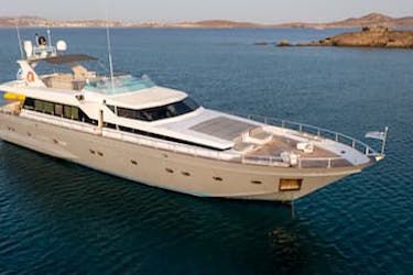 super yacht charter Mykonos, super yacht charter Cyclades, luxury yacht event