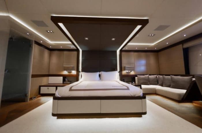 yacht bedroom, super yacht accommodation