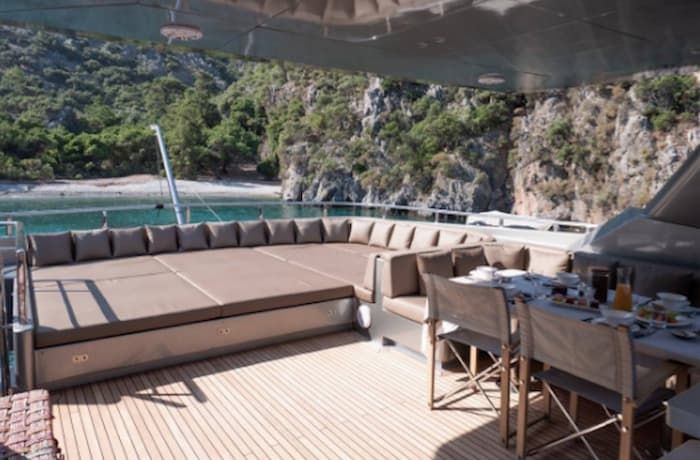 super yacht charter Greece, yacht relaxing, 