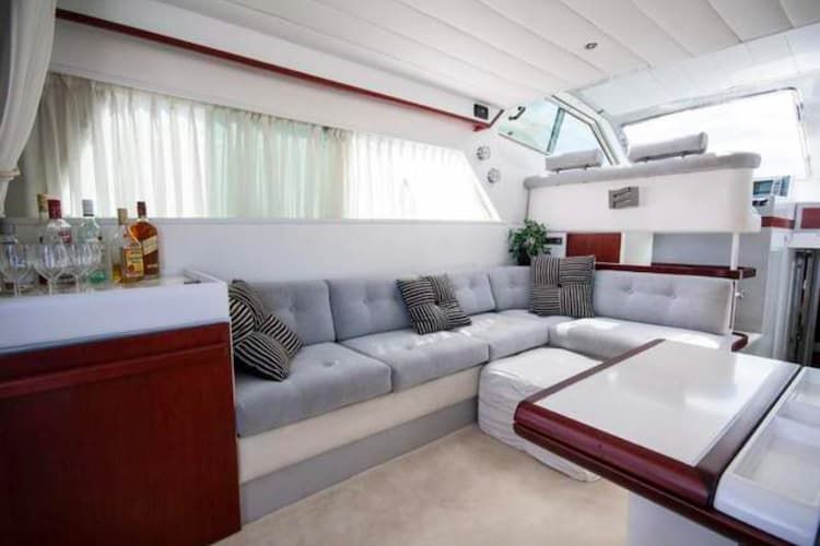 yacht Mykonos, yacht interior, yacht rentals Mykonos