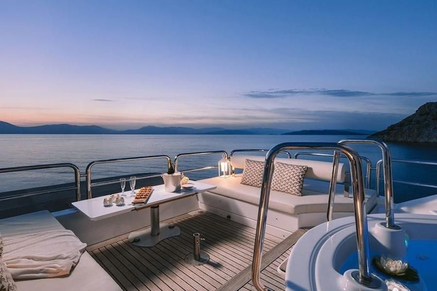 luxury sundeck, yacht event Mykonos, yacht event Greece, yacht party planner
